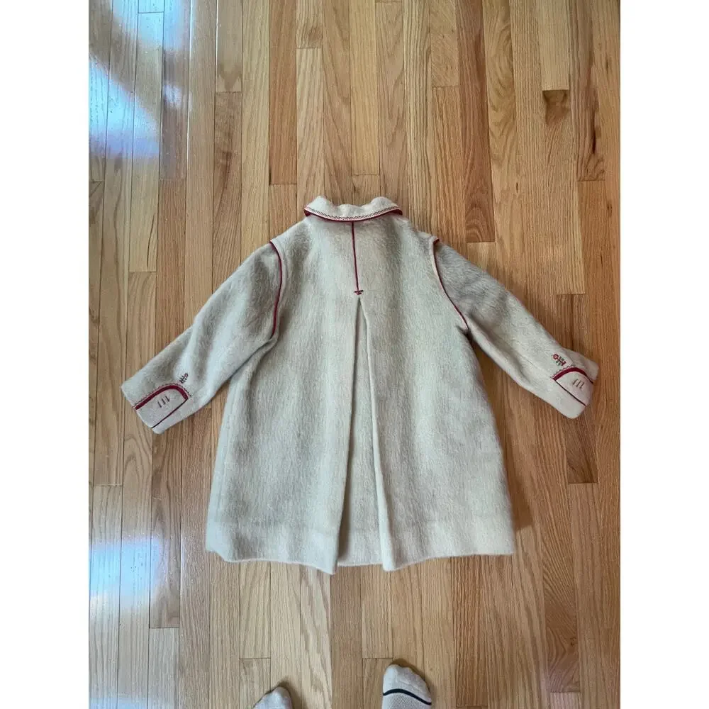 RARE Neiman Marcus‎ Haidegger Austrian Wool Peacoat Kids Size 65, embroidery